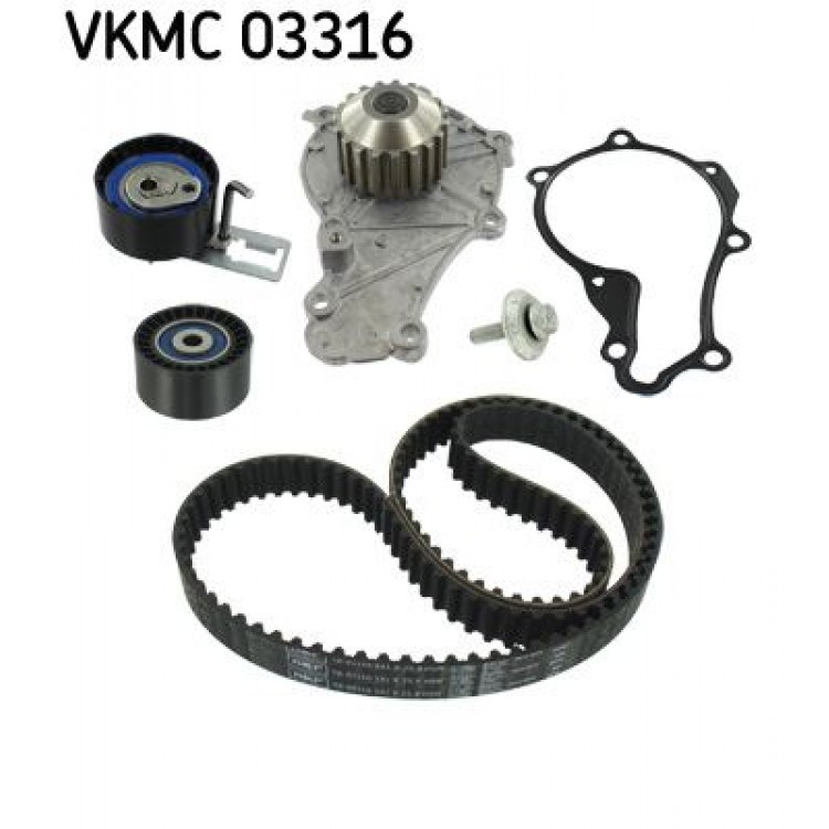 SKF VKMC03316 | TRIGER KAYIS SETI + SU POMPASI (141 DIS) CITROEN > BERLINGO - C ELYSEE - C3-C4-C5-JUMPY * FORD > B MAX-C MAX - FIESTA VI-FOCUS III-MONDEO-CONNECT-COURIER * PEUGEOT > 207-208-301-308-508-2008-3008-4008