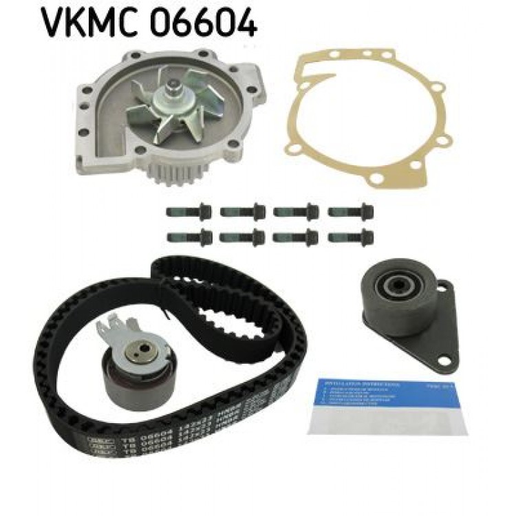 SKF VKMC06604 | TRIGER KAYISI SETI + SU POMPASI VOLVO S40 I, S60, S70, S80, XC70, XC90, C70 2.0/2.3/2.4/2.5 97-02, RENAULT LAGUNA I, SAFRANE II 2.0 16V 96-00