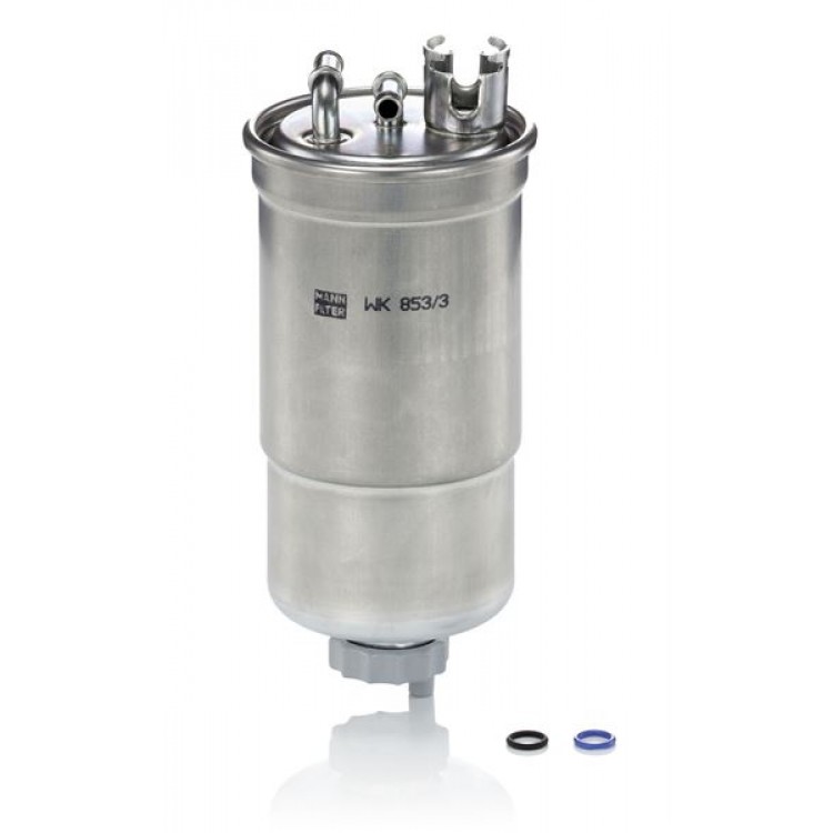 MANN-FILTER WK853/3X | YAKIT FILTRESI AUDI A3/A4 (B5/8D)/A4 (B6,B7/8E,8H)/A6 (4B/C5)/FIAT PUNTO I/SEAT LEON I/TOLEDO II/SKODA OCTAVIA/SUPERB/VOLKSWAGEN BORA/GOLF IV/LT 28/LT 35/LT 46/NEW BEETLE/PASSAT