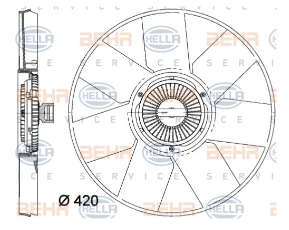 BEHR CFF472000P | FAN GOBEGI RENAULT MASTER III 10-