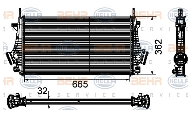 BEHR CI191000P | TURBO RADYATÖRÜ 8ML376746481 INSIGNIA 2.0 CDTI 1.6T 2.0T 2.0CDTI (08-)