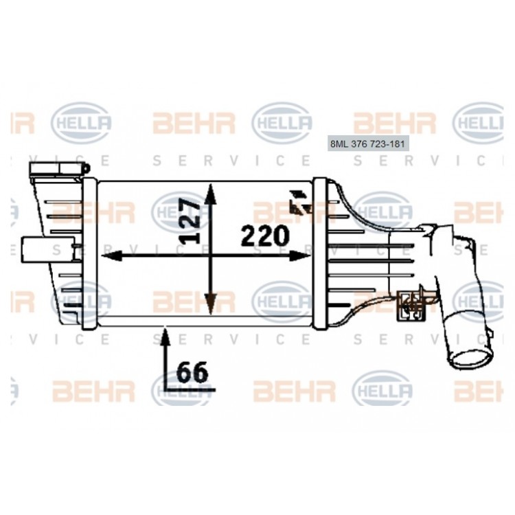 BEHR CI55000P | TURBO RADYATÖRÜ 8ML376723181 ASTRA-G 1.7 DTI BEHR CI55000P | TURBO RADYATÖRÜ 8ML376723181 ASTRA-G 1.7 DTI