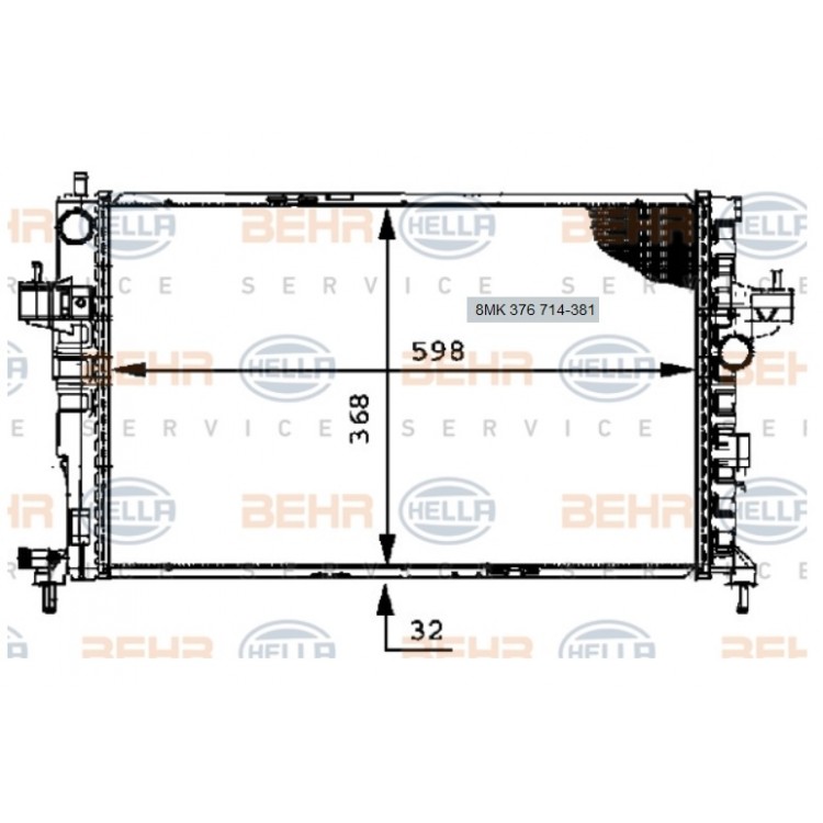 BEHR CR391000P | RADYATÖR 8MK376714381 CORSA-C Y1.7DTI