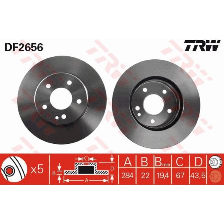BENDİX 561697J | DİSK FREN AYNASI ÖN 561697J MERCEDES