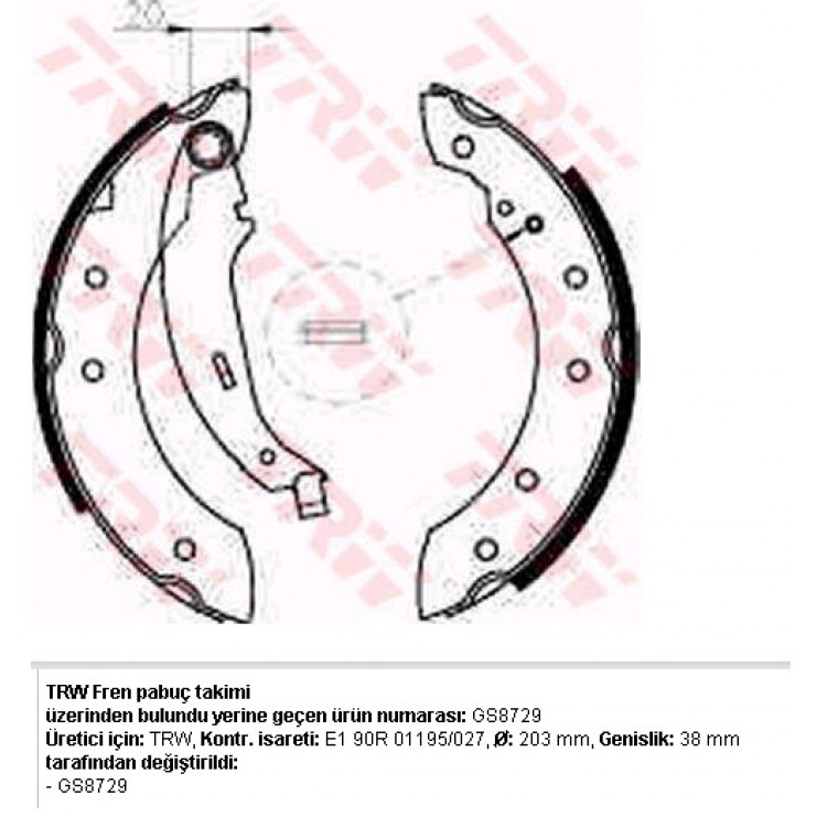 BENDİX 610198 | PABUÇLU BALATA 610198 CLIO-II SYMBOL THALIA LAGUNA P306 LOGAN (362318B)