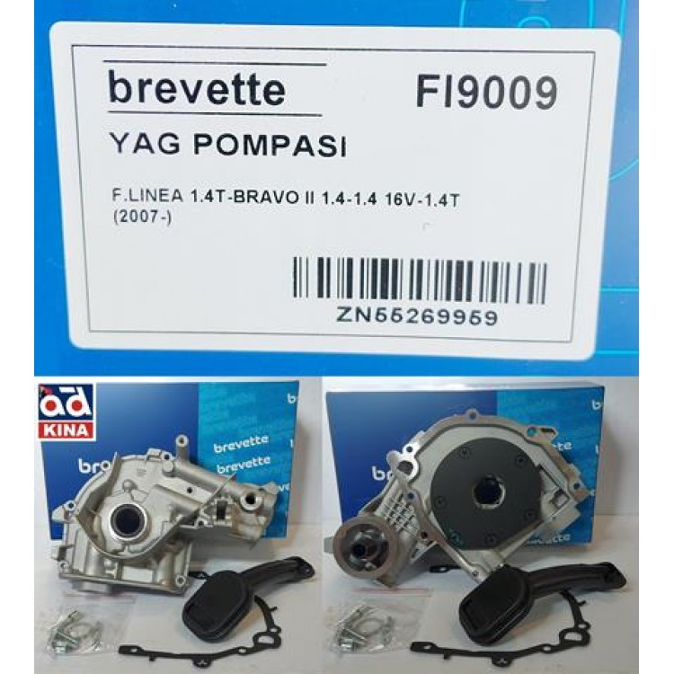 BREVETTE FI9009 | YAĞ POMPASI FI9009 LINEA 1.4T BRAVO-II 1.4 1.4 16V 1.4T