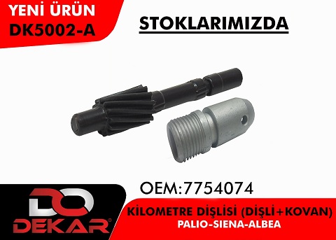 DEKAR DK5002-A | KİLOMETRE DİŞLİSİ + KOVAN DK5002A PALİO ALBEA DOBLO SIENA KISA DEKAR DK5002-A | KİLOMETRE DİŞLİSİ + KOVAN DK5002A PALİO ALBEA DOBLO SIENA KISA