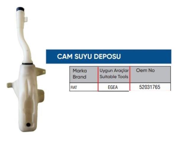 ELİTEAUTO 52031765 | CAM YIKAMA SU DEPOSU 52031765 EGEA (DAR TİP) ELİTEAUTO 52031765 | CAM YIKAMA SU DEPOSU 52031765 EGEA (DAR TİP)
