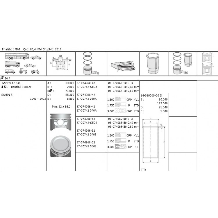 ISS 60749681G | MOTOR SEGMANI 60749681 060 86,4 TEMPRA SLX ŞAHİN-S 1600 ISS 60749681G | MOTOR SEGMANI 60749681 060 86,4 TEMPRA SLX ŞAHİN-S 1600