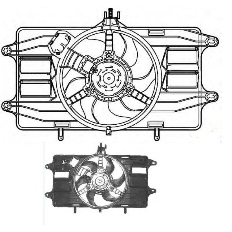 J.DEUS EV832300 | FAN MOTORU EV832300 DOBLO 1.2 8V (01-) KLİMALI 46737732 51738718 J.DEUS EV832300 | FAN MOTORU EV832300 DOBLO 1.2 8V (01-) KLİMALI 46737732 51738718