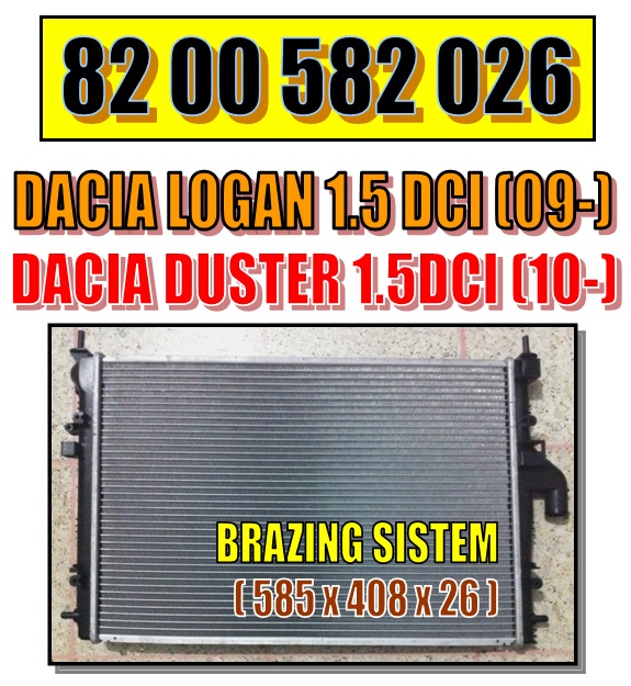 J.DEUS M-0231050 | RADYATÖR RA0231050 DUSTER (10-) LOGAN (06-) 1.5 DCI KLİMALI J.DEUS M-0231050 | RADYATÖR RA0231050 DUSTER (10-) LOGAN (06-) 1.5 DCI KLİMALI