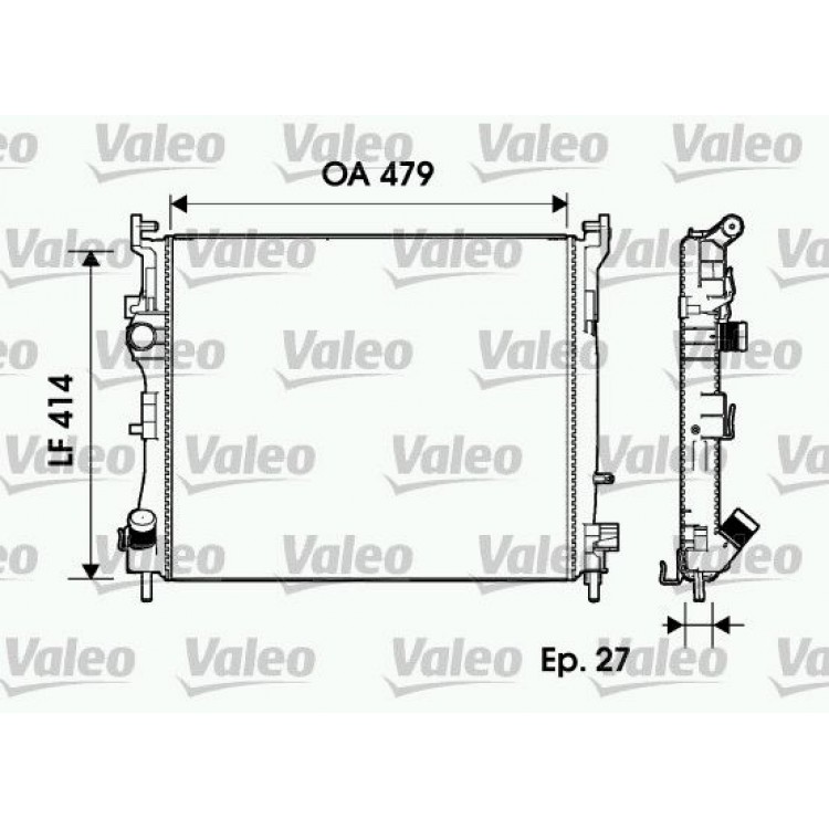 KALE 0528351AB | RADYATÖR 0528351AB CLIO-II THALIA 1.5 DCI KLİMALI (732960)