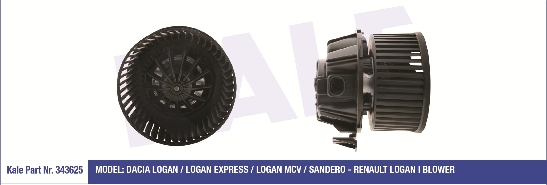 KALE 354855 | KALORİFER MOTORU 354855 DOKKER LODGY 1.2TCE 1.5DCI 12=> (12V)