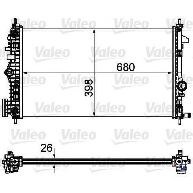 KALE 346190 | RADYATÖR 346190 MALIBU INSIGNIA 2.0 TDCI SAAB R9 5 BRAZING 08-> AT KLIMALI