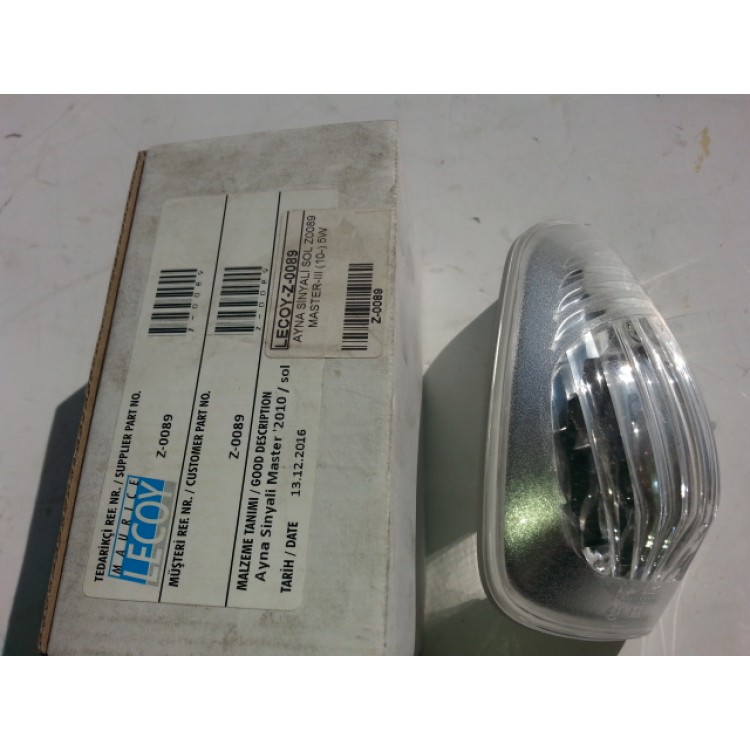 LECOY Z-0089 | AYNA SİNYALİ SOL Z0089 MASTER-III 5W
