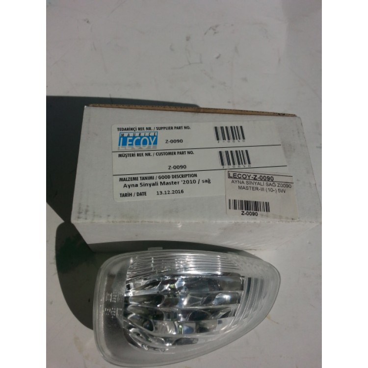 LECOY Z-0090 | AYNA SİNYALİ SAĞ Z0090 MASTER-III 5W