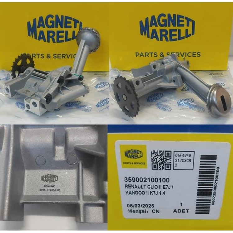 MARELLI 359002100100 | YAĞ POMPASI 359002100100 R19 CLIO 1.4 E6J E7J E7F EKSPRES
