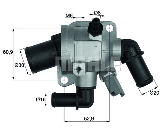 MİTA 04325221 | TERMOSTAT 04325221 MÜŞÜRSÜZ DOBLO FİORİNO LINEA 1.3 JTD CORSA-D-C ASTRA-H