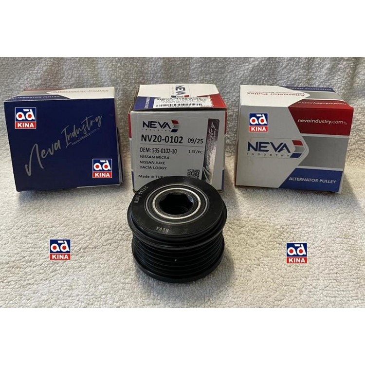 NEVA NV20-0102 | ALTERNATÖR KASNAĞI NV200102 CLIO-III QASHQAI JUKE 1.5DCI MICRA MODUS NEVA NV20-0102 | ALTERNATÖR KASNAĞI NV200102 CLIO-III QASHQAI JUKE 1.5DCI MICRA MODUS