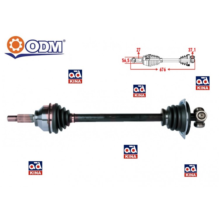İTHAL RN-7-7011 | AKS KOMPLE SOL 10101015 TRAFİK-II 1.9 TDCI 01->