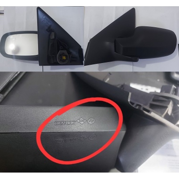 OEM 7701054688 | AYNA SAĞ 7701054688 MEGANE-II (03-) ELEKTRİKLİ ISITMALI SENSÖRLÜ