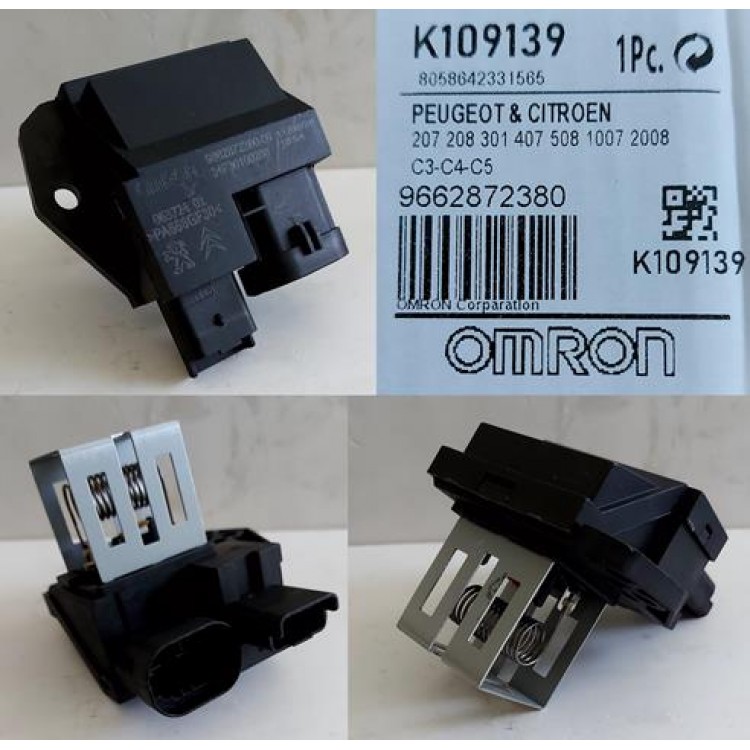OEM 9662872380 | FAN REZİSTANSI P1007 P2008 P207 P208 P301 P407 P508 1.4 1.6 HDi P207 P208