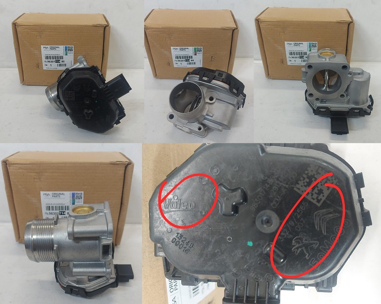 OEM 9830171480 | GAZ KELEBEĞİ P3008 EXPERT SCUDO DOBLO V 1.5 1.6