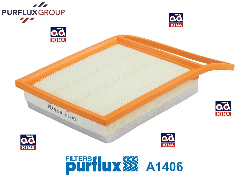 PURFLUX A1406 | HAVA FILTRESI CITROEN BERLINGO, C4, C5, DS3, 1.4 HDI, PEUGEOT 207,208,301,308,3008,PARTNER, TEPEE 1.6 HDI 09-