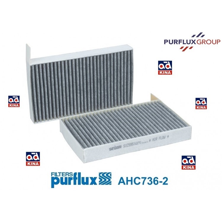 PURFLUX AHC736-2 | PFX-AHC736-2 POLEN FİLTRESİ TESLA MODEL-3 MODEL-Y (KARBONLU) PURFLUX AHC736-2 | PFX-AHC736-2 POLEN FİLTRESİ TESLA MODEL-3 MODEL-Y (KARBONLU)