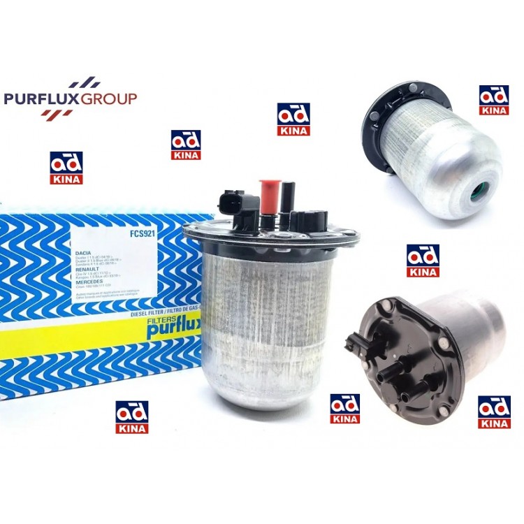 PURFLUX FCS921 | MAZOT FİLTRESİ KOMPLE FCS921 CLIO-4 (13>) KANGO LOGAN DUSTER CITAN 1.5 DCİ 90HP
