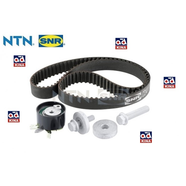 SNR KD45558 | TRİGER SETİ KD45558 MEGANE-II CLIO KANGO 1.5 DCI K9K (TEFLON KAYIŞ+2 SAPLAMA)