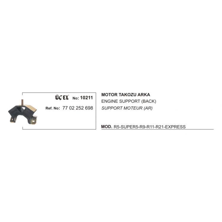 ÜÇEL 10211 | ŞANZUMAN TAKOZU 10211 R9 R11 R21 EKSPRES 7702252698