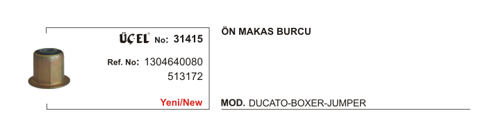 UCEL 20404 | MAKAS BURCU ON FORD TRANSIT V347