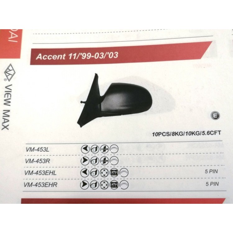 VM 453R | AYNA SAĞ VM453R ACCENT (99-02) MEKANİK