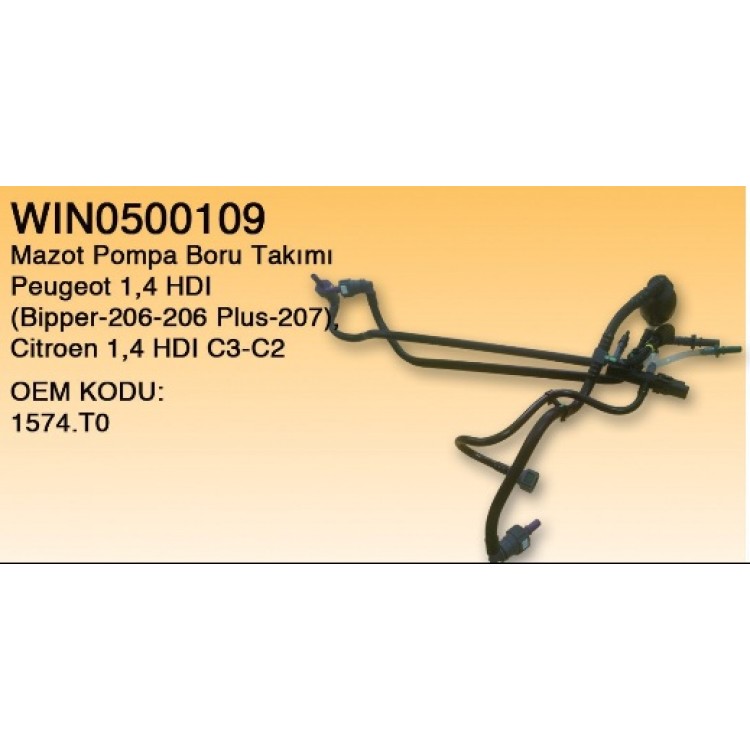 WINTECH 0500109 | MAZOT BORU TAKIMI 0500109 (1574.T0) 1.4 HDI P206 206+P 207 C2 C3 WINTECH 0500109 | MAZOT BORU TAKIMI 0500109 (1574.T0) 1.4 HDI P206 206+P 207 C2 C3