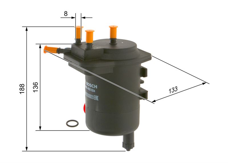 BOSCH 09864B2024 | YAKIT FILTRESI (DIZEL) RENAULT MEGANE II, SCENIC II 15 DCI K9K 722 728 729 MOTOR BOSCH 09864B2024 | YAKIT FILTRESI (DIZEL) RENAULT MEGANE II, SCENIC II 15 DCI K9K 722 728 729 MOTOR