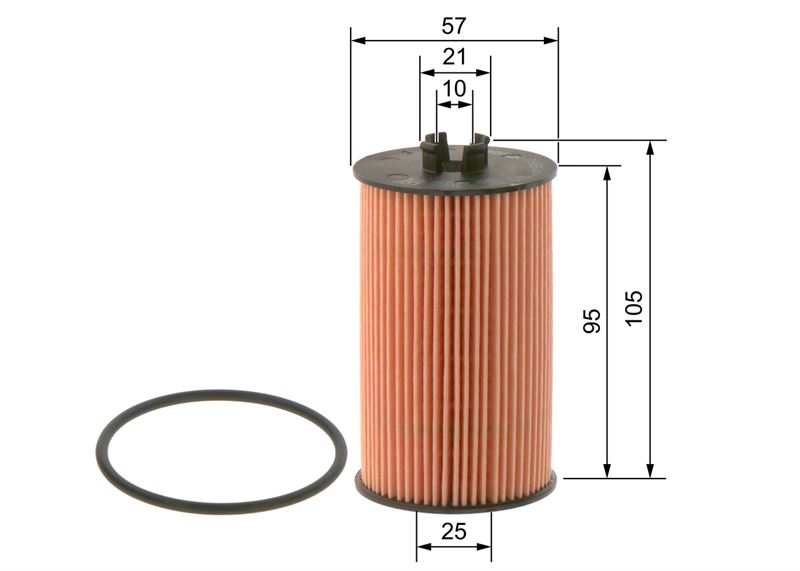 BOSCH 09864B7009 | YAG FILTRESI OPEL ASTRA-H, CORSA-D, MERIVA, VECTRA-C Z18XER 14 16V/ALFA ROMEO 159 18 07-