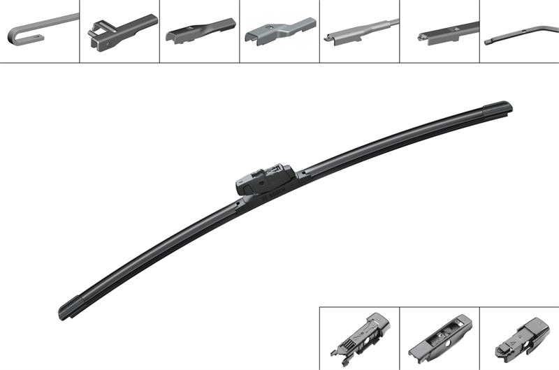 BOSCH 3397015581 | SILECEK SUPURGESI AEROECO 550MM TEKLI  FLATWIPER MUZ TIPI UNIVERSAL AE550 4 APARATLI