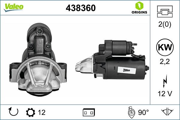 VALEO 438360 | MARS MOTORU CITROEN JUMPER III, FIAT DUCATO, FORD TRANSIT VII 200PS