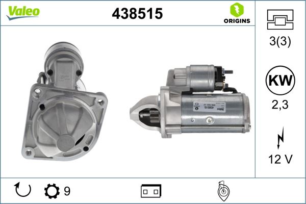 VALEO 446528 | MARS MOTORU TOYOTA 12V  9 DIS 1.2 KW COROLLA, RAV 4, YARIS