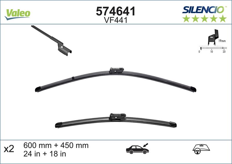VALEO 119298 | SILECEK SUPURGESI X2 FIAT BRAVO 07, KIA CEE D, HYUNDAI I30
