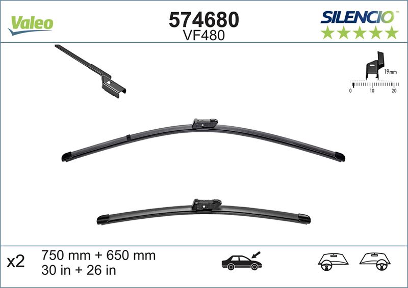 VALEO 119394 | SILECEK SETI SWF 650-425MM PEUGEOT 207 FORD FOCUS II VALEO 119394 | SILECEK SETI SWF 650-425MM PEUGEOT 207 FORD FOCUS II