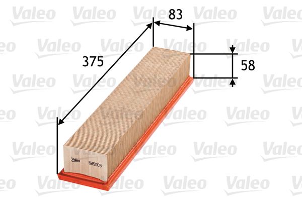 VALEO 585003 | HAVA FILTRESI RENAULT CLIO II 1.5 DCI, KANGOO 05>, MAGANE , DACIA LOGAN 05>, SANDERO, ALMERA II 1.5 DCI, DUSTER 1.5 DCI