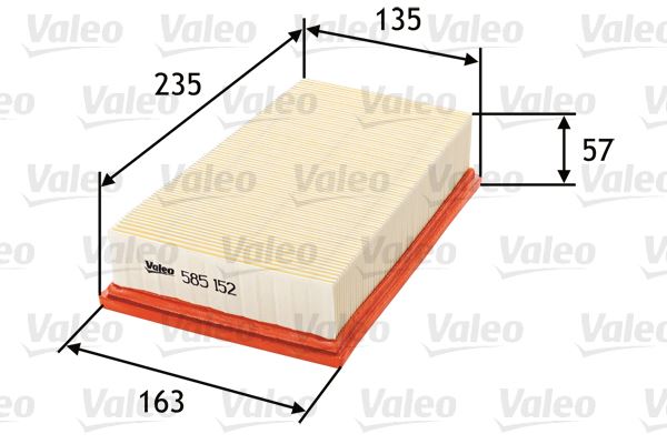VALEO 585152 | HAVA FILTRESI NISSAN QASHQAI 1.6 / 2.0 VALEO 585152 | HAVA FILTRESI NISSAN QASHQAI 1.6 / 2.0