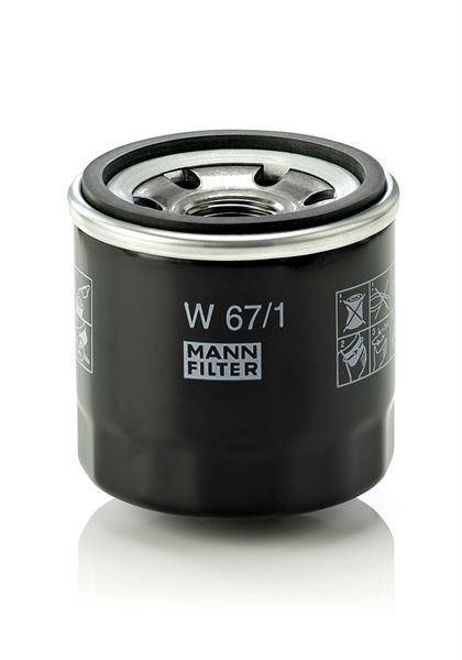 MANN-FILTER W67/1 | YAG FILTRESI HYUNDAI ATOS 1.0 99- RENAULT MEGANE III CLIO III SCENIC III NISSAN PRIMERA MICRA TIIDA 05- JUKE QASHQAI 07- XTRAIL 07- MAZDA 121 SUBARU IMPREZA JUSTY LEGACY 1.4 1.6