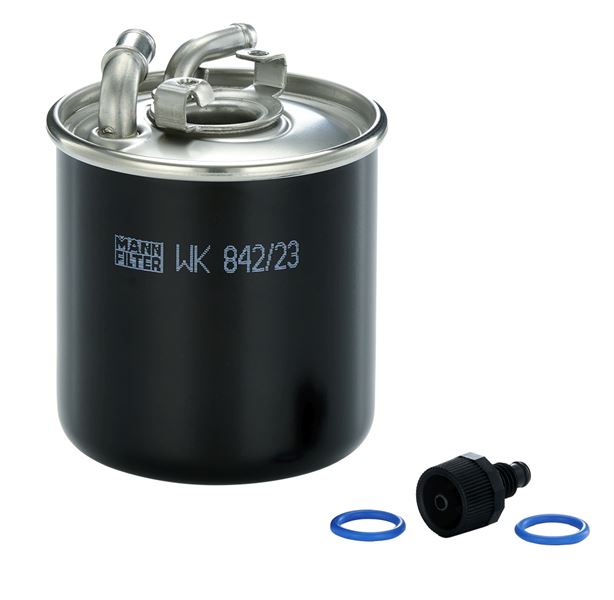 MANN-FILTER WK842/23X | YAKIT FILTRESI (DIZEL) MERCEDES W204 C200 CDI,C220 CDI,C320 CDI 07- / VITO / VIANO 2.2 CDI 06- /SPRINTER (906) 2.2 CDI 06- (OM646 , OM642) / JEEP GRAND CHEROKEE 3.0CRD 06-