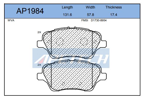 ART A03.2474 | DİSK BALATA ÖN A032474 TRANSİT TOURNEO COURIER (14-) B-MAX FIESTA-VI (12-) ART A03.2474 | DİSK BALATA ÖN A032474 TRANSİT TOURNEO COURIER (14-) B-MAX FIESTA-VI (12-)