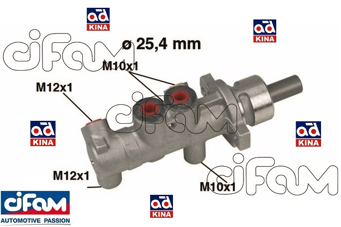 CIFAM 202-415 | ANA MERKEZ 202415 MASTER-II (99-03) 2.5 DCI 2.8 -ABSSİZ (25,4mm)
