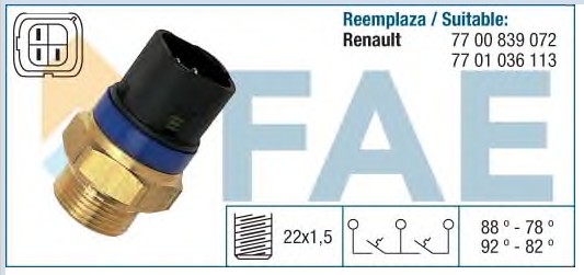 TDS F17647 | FAN MÜŞÜRÜ F17647 (7700839072) KANGO MEGANE MASTER