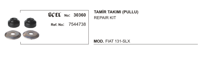 UCEL 30360 | ROTILLI KOL TAMIR TAKIMI YENI MODEL FIAT-TOFAS M131,SLX UCEL 30360 | ROTILLI KOL TAMIR TAKIMI YENI MODEL FIAT-TOFAS M131,SLX